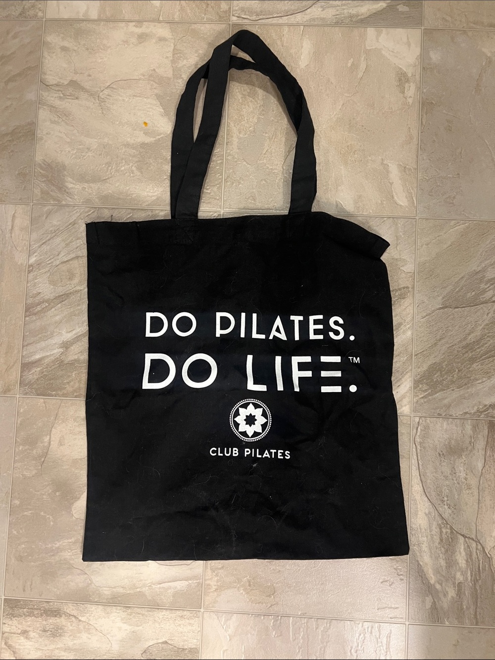 Club Pilates Black Logo Tote Bag - 'Do Pilates. Do Life.'